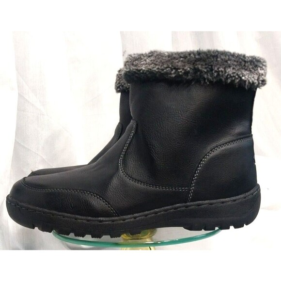 Khombu Addison Women's Black Memory Foam Water Repellent All-Weather Boot Size 9 - Picture 1 of 12